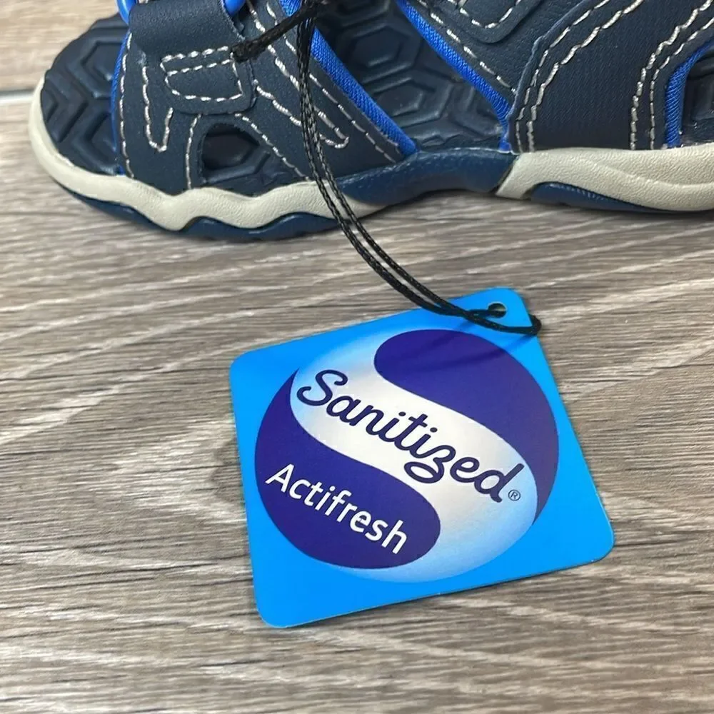 NWT Timberland Adventure Seeker II Navy Blue Toddler Boy Sz 4 Hook & Loop Sandal